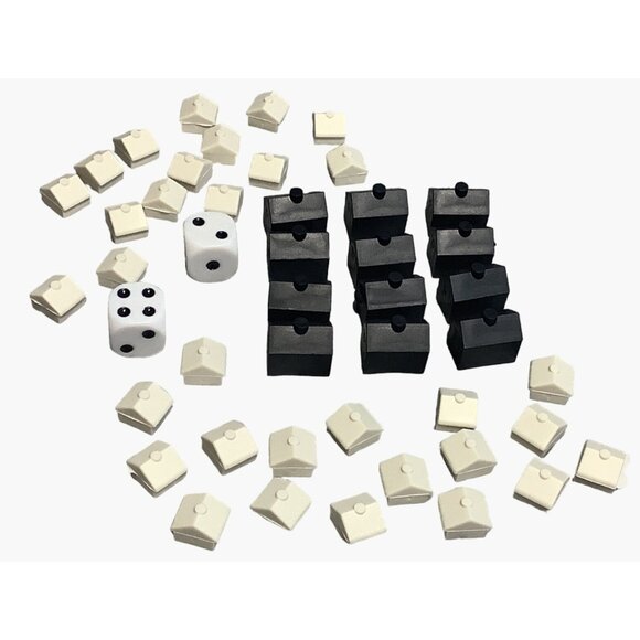 Monopoly The Nightmare Before Christmas Game Money Hotels Houses Dice - Picture 3 of 4